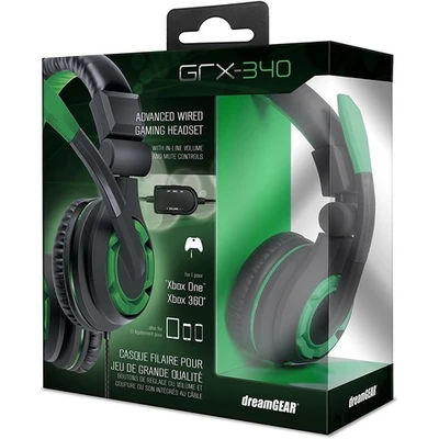 DreamGear GRX-340 Xbox One Advanced Game Headset - Boom mic - In-Line Remote